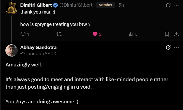 Testimonial from Abhay Gandotra