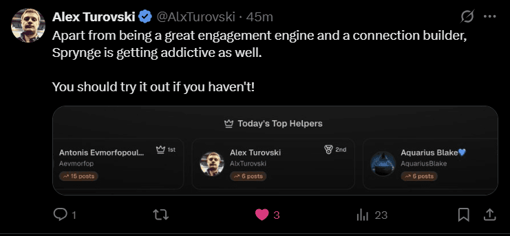 Testimonial from Alex Turovski